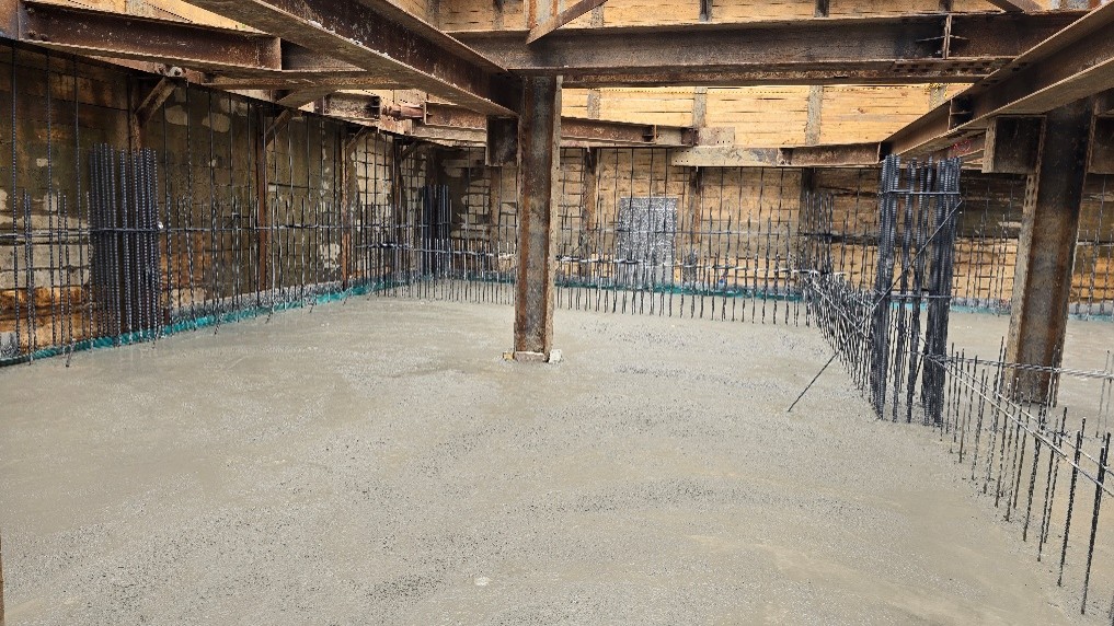 250613 지하기초 콘크리트 타설