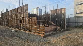 250822 1층 벽체거푸집조립