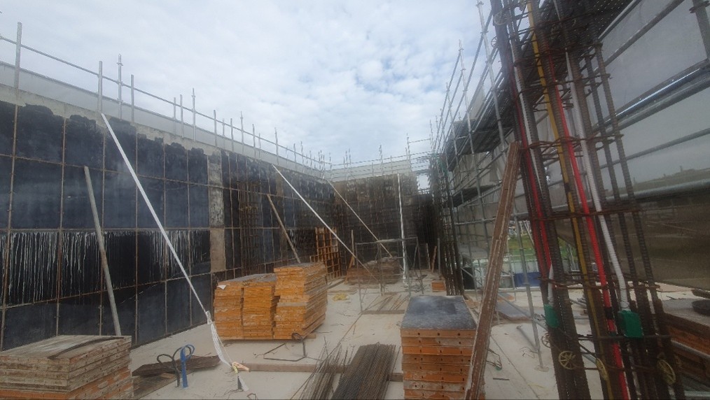 250924 2층 벽체거푸집설치