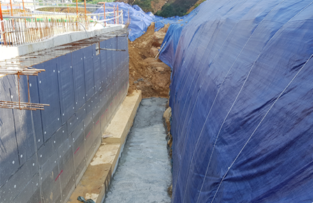 250627 지하버림타설및 법면보양